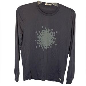 Marine Layer Long Sleeve Gray Graphic Tee XSmall